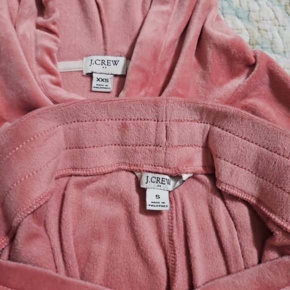 J.Crew Pink Velour Set - Picture 4 of 6